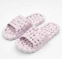 Массажные тапочки для бассейна и пляжа, Каучуковые, Массажеры-тапочки для дома и дачи, сиреневый