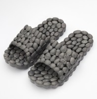 Массажные тапочки для бассейна и пляжа, Каучуковые, Массажеры-тапочки для дома и дачи, темно серые