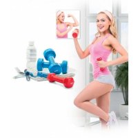 Гантель обрезиненная 2 кг, красная