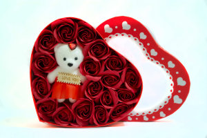 Подарочный набор "Первый шаг", красный