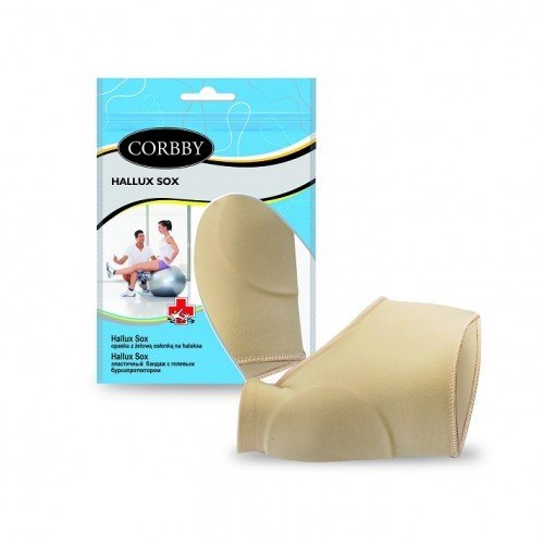 Hallux sox эластичный бандаж с гелевым бурсопротектором Corbby
