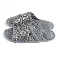 Массажные тапочки Парча Серебреная-Жар-Птица