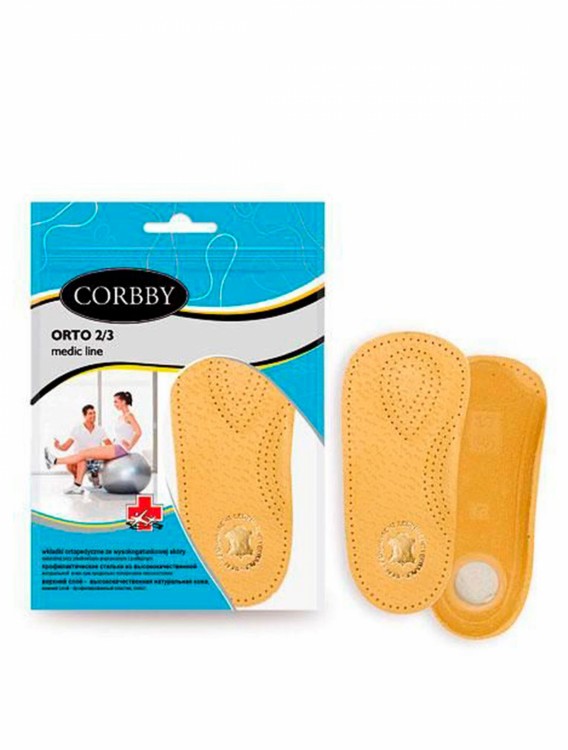Полустельки ортопедические при продольно поперечном плоскостопии Corbby, ORTO 2/3