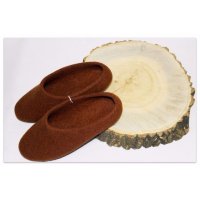 Войлочные домашние тапочки (Медовые)